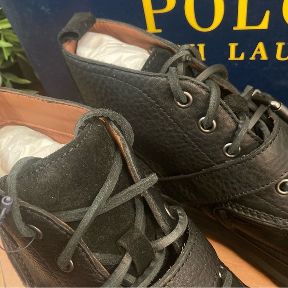 Polo Ralph Lauren Men's Oslo Low Waterproof Leather & Suede Duck Boots - Picture 4 of 13